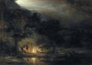 Rembrandt: Pihenő az Egyiptomba vezető úton, 1647